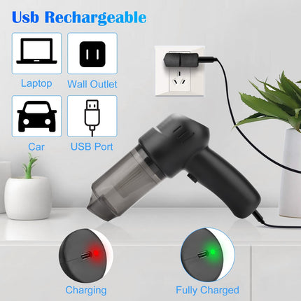 Linkstyle Cordless Handheld Vacuum, Vacuum Cordless Cleaner With 9Kpa100W High Power, Cleaner Cordless Mini Handheld Vacuum Cordless Usb Charging For Car Home Pet Hair Computer