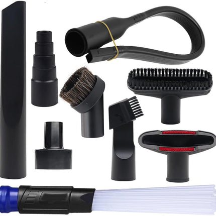 9 Pcs Household Cleaning Vacuum Cleaner Attachments For Shop Vac Accessories 2 12 To 1 14 Vacuum Hose Adapter, 1 78 To 1 Adapter For Shop Vac, 1 14 Vacuum Brush Flexible Crevice Tool