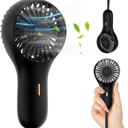 Handheld Fan Mini Portable Rechargeable Hand Held Fans Personal Fan Small Usb Face Make Up Fan With 3 Speed For Travel Commute