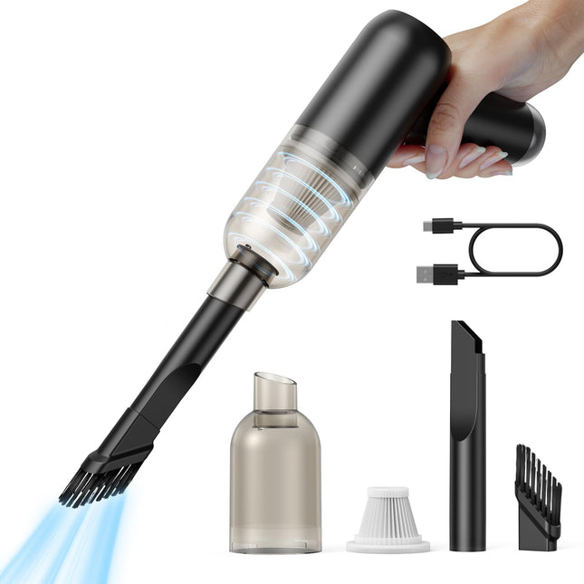 Small Handheld Car Vacuum Cleaner Cordless, Portable Hand Dust Buster With 6000 Pa High Power Suction, Ultralightweight, Wireless Aspiradora Carro Rechargeable, Mini Hand Held Vacuum