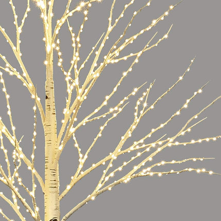 LITBLOOM Lighted Birch Twig Tree with Fairy Lights 4FT 200 LED Lights for Indoor Outdoor Home Thanksgiving Christmas Holiday Decoration