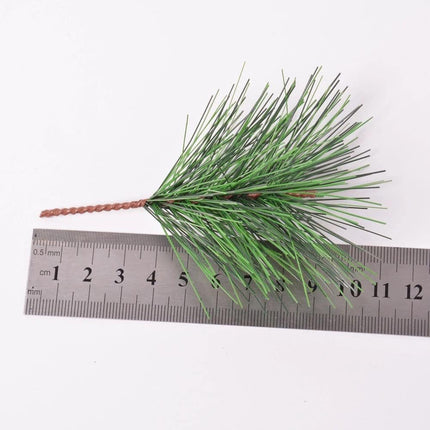 Fake Greenery Pine Picks Artificial Green Pine Needles Branches-Small Pine Twigs Stems Picks for Christmas Garland Wreath Embellishing and Home Holiday Garden Decoration (30)