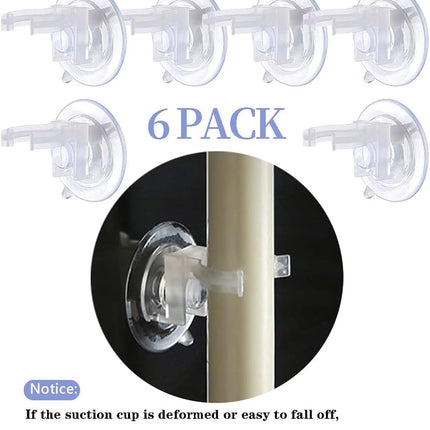 6PACK Flameless Battery Powered 8'' Ivory Taper Windows Candles, Include 12 AA Batteries, with Remote and Timer, with Suction Cup and Removable Silver Candleholders, Remote Included, Patented