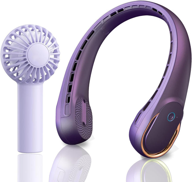 Neck Fan Portable Rechargeable Bladeless And Portable Handheld Fan Mini Hand Held Fan