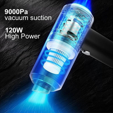 Uniqus 3 In 1 Cordless Vacuum, Portable Handheld Vacuum, Electric Air Duster & Blower, Rechargeable 1200Mah Battery, For Car Home Office Cleaning