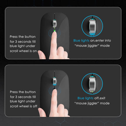 Wireless Gaming Mouse,Rechargeable Lightweight Honeycomb Gaming Mouse with RGB Backlit,USB Receiver,Ergonomic Grips,One-Click Desktop(Black1)