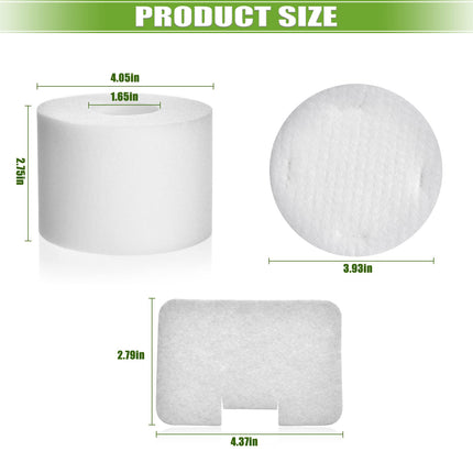 6 Pack Filters For Shark Navigator Deluxe Nv42, Nv4226, Nv46, Nv44, Nv4626, Uv402, Uv410, Nv36 Upright Vacuum, Part Xff36