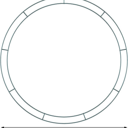 Sumind Christmas Flat Wire Rings Wire Wreath Frame Wire Wreath Making Rings for Year Valentines Decoration (3 Pieces, 14 Inches)
