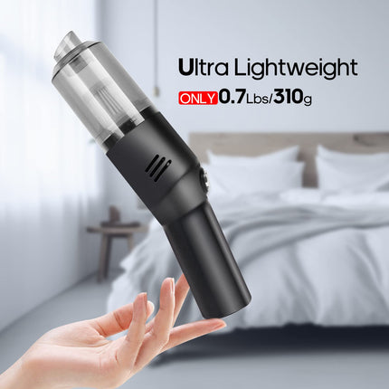 Portable Mini Car Vacuum Cleaner, High Power Cordless400G Handheld Rechargeable Vacuum Cleaner For Desk V06