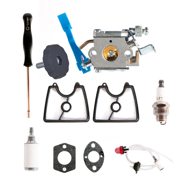 Mikatesi 125B Carburetor Kit for Husqvarna 125B 125BX 125BVX 590460102 545081811 Leaf Blower Trimmer for Zama C1Q-W37 Carb Engine 545 08 18-11 545112101 581798001