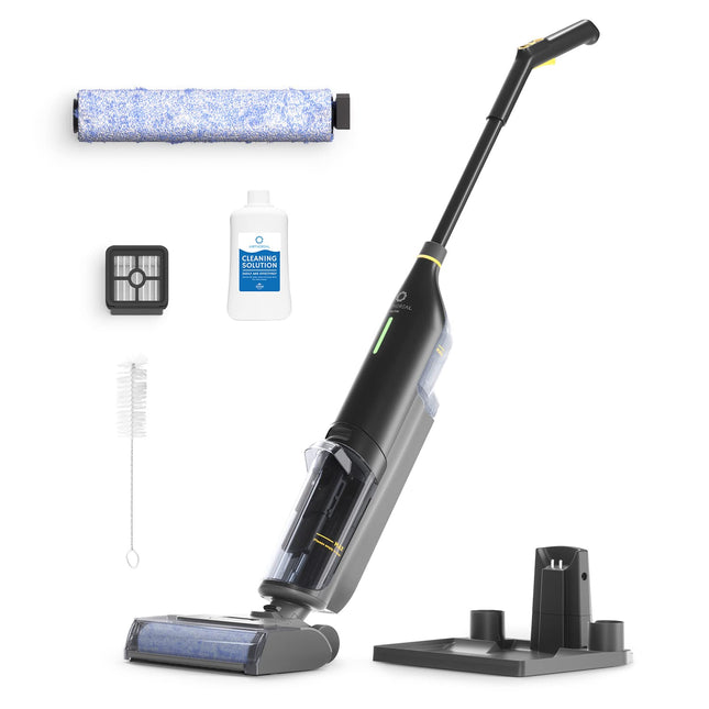 Airthereal Smart Wet Dry Vacuum Cleaner, Cordless Hard Floor Cleaner Vacuum Mop All In One With Selfcleaning, Smart Voice Assistant With Extra Brushroll And Filter, Vactide V1 Gray