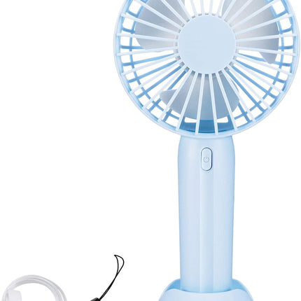 Milprox Mini Handheld Fan, Updated Light Portable Personal Hand Fan Battery Operated Usb Rechargeable 3 Speed Adjustable Cute Fan