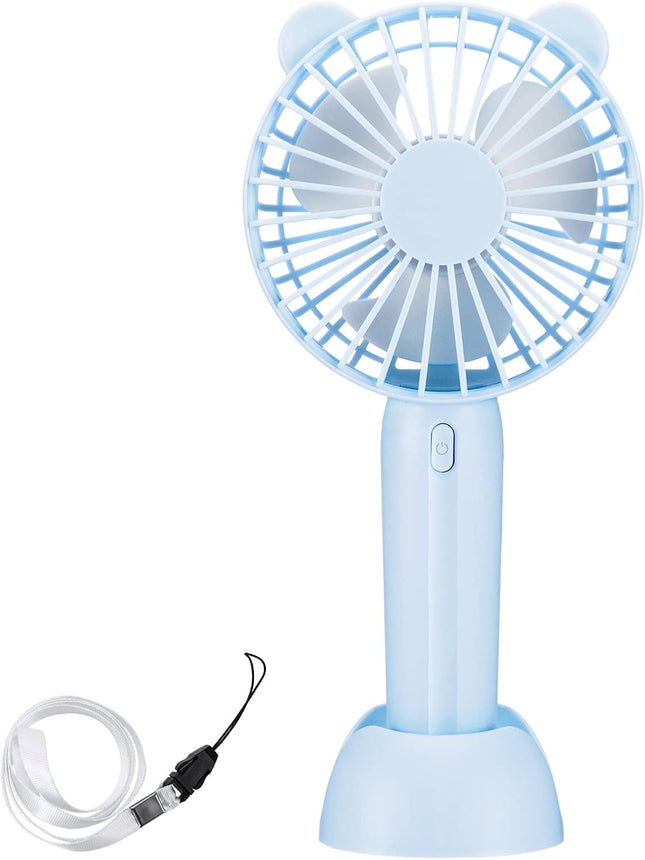 Milprox Mini Handheld Fan, Updated Light Portable Personal Hand Fan Battery Operated Usb Rechargeable 3 Speed Adjustable Cute Fan