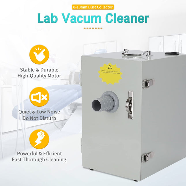 Lvchen Dental Lab Grinding Vacuum Cleaner Singlerow Digital Dust Collector 110V 370W Silent Vacuum Dust Extractor For Laboratory
