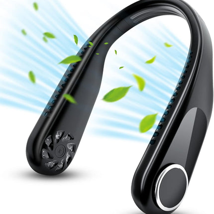 Neck Fan, Hand Free Personal Neck Fans For Your Neck, Portable Rechargeable Neck Fan, Up To 10 Hours Wearable Long Working Time