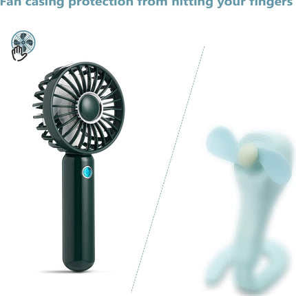 Civpower Mini Handheld Fan, Portable Usb Rechargeable Fan, Battery Operated Small Pocket Fan, 3 Speeds Adjustable, For Home