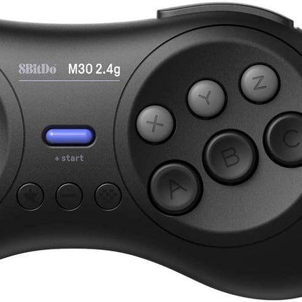 8Bitdo M30 2.4G Wireless Gamepad for the Original Sega Genesis and Sega Mega Drive - Sega Genesis,Black