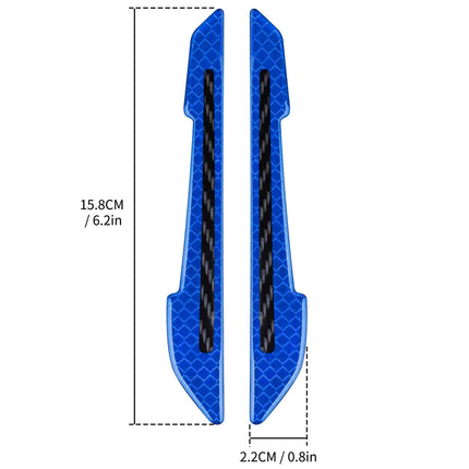 KelenateÃƒâ€šÃ‚Â® (Blue) 2 Pcs Car Reflective Stickers Super Reflective Rearview Mirror Trim Stickers Car Anti-Collision Strips Reflective Anti-Scratch Protection Compatible with Opl Atra