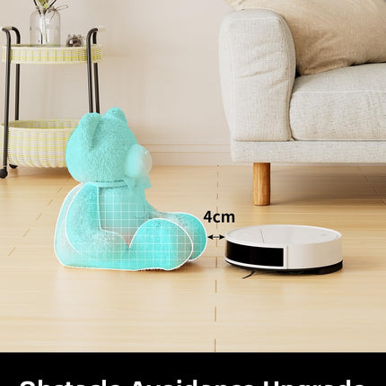 K5P Robot Vacuum Cleaner, Robot Vacuum And Mop,Quiet Robotic Vacuum With Strong Suction For Hardwood Floor