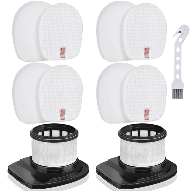 Leadaybetter Ix141 Filter For Shark Rocket Pro Ix140 Ix141 Ix142 Iz140 Iz140C Iz141C Iz142 Uz145 Cordless Stick Vacuum, 2 Hepa & 4 Foam & Felt Filters, Part 617Fj140 & 616Fj140