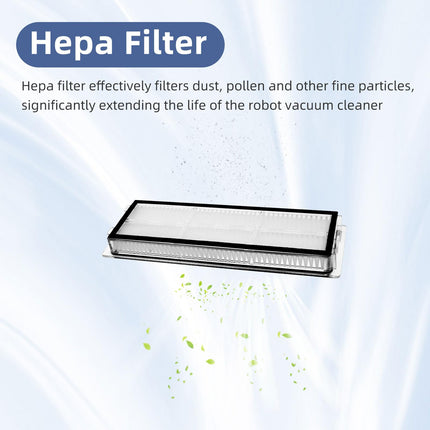 Accessories Compatible For Dreame D10 Plus Rls3D Spare Parts, 1 Main Brush 4 Side Brushes 4 Hepa Filters 4 Mop Pads 2 Dust Bags Parts
