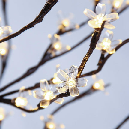 Lightshare 6.5FT 208 LED Cherry Blossom Tree, Lighted Artificial Tree for Decoration Inside and Outside, Home Patio Wedding Festival Christmas Decor