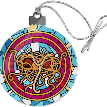 GRAPHICS & MORE Flying Spaghetti Monster Stained Glass Acrylic Christmas Tree Holiday Ornament