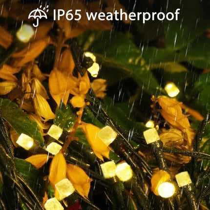 Mocalido 2 Pack Total 80FT Solar String Lights for Outside, 240 LED Outdoor String Lights Solar Powered, IP65 Waterproof Christmas Fairy Tree Light with 8 Modes, Warm White
