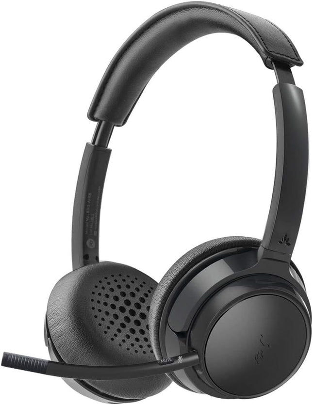 Avantree AH6B - Bluetooth 5.0 Wireless On Ear Headphones, Premium Sound, 22 Hrs Playtime, Soft Padding, Lightweight, Universal Compatible with Cell Phone, Tablet, PC, and Laptop, Black