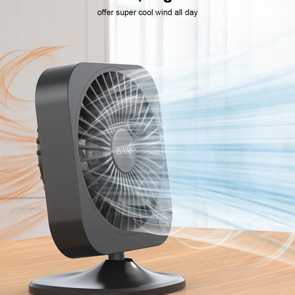 Zuvas Mini Desk Fan Small Powerful Personal Fan Strong Airflow Usb Fan 3 Speed Adjustable Table Fan 70° Tilt Electric Portable