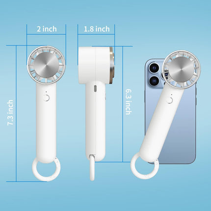 Handheld Cooling Fan, Upgrade Portable Fan With Cold Compress Function, 3 Speeds Adjustable Rechargeable Usb Mini Face Fan