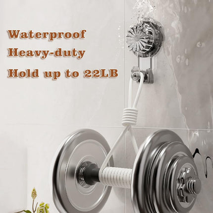 2 Pack Wreath-Hanger,22 LB Heavy Duty Waterproof Removable Suction Cup Wreath-Hooks for Halloween Christmas Décor, Wreath Holder for Window Glass Smooth Doors Tiles Welcome Sign (Grey)