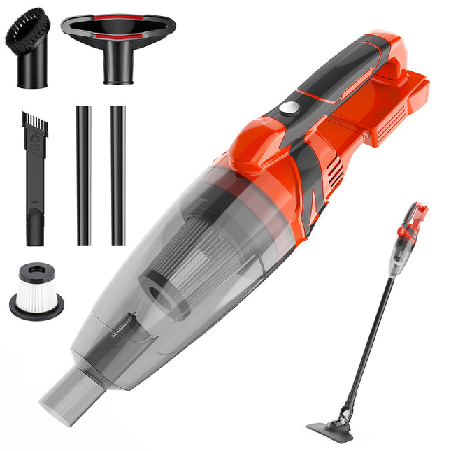 200W Handheld Vacuum Cordless For Milwaukee 18V Max Battery, Lightweight Handheld Vacuum With 8Kpa Strong Suction, For Pet Hair Keyboard Dust Office Car And Home Cleaningbattery Not Included
