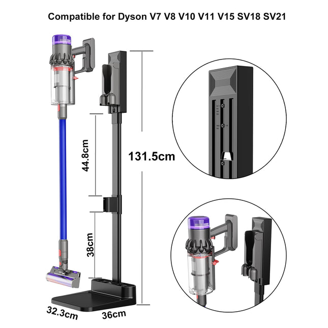 Vacuum Stand Storage Station Compatible For Dyson V7 V8 V10 V11 V12 V15 Sv18 Sv21, Compatible For Dyson Cordless Cleaner