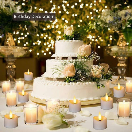 12 Pack Realistic and Bright Flickering Battery Operated Flameless LED Tea Lights Candles Remote,tealight Candles for Holiday, Weddings, Birthdays,Halloween,Christmas(Warm White)