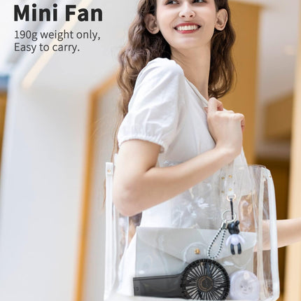 Easyacc Handheld Fan, 5000 Battery Portable Fan 735H Working Time] Usb Rechargeable, 4 Speed Cooling Personal Fan, Mini Hand Held