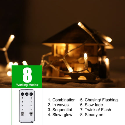 Brightown Icicle Lights Outdoor, 40 FT 432 LED 8 Modes Icicle Christmas Lights with 81 Drops, Icicle String Lights with Remote &Timer, Waterproof Fairy Lights for Indoor Tree House Decor, Warm White