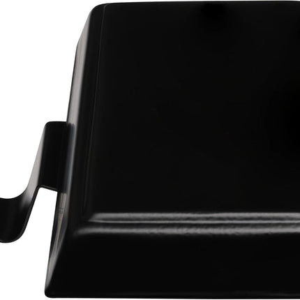 BIRDROCK HOME 4pk Flat Top Holiday Stocking Holder for Mantle | Black Finish with Non-Scratch Base | Fireplace Hook for Christmas Stockings Decor