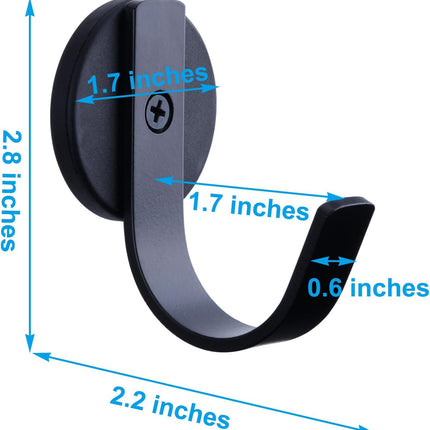 Magnetic Wreath Hanger for Front Door, Wreath Hook Wreath Holder for Metal Door - Pack of 2