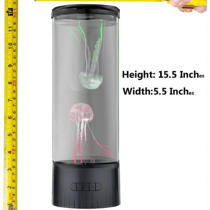 CALOVER Jellyfish Night Light Lamp with Bluetooth Speaker White Noise Large Size Smart Sensory Synthetic Jelly Fish Tank Mood Lamp, Cool Birthday Christmas All Holiday s for Adults Kids