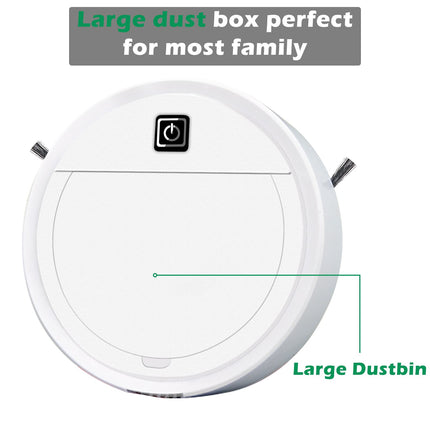 Robot Vacuum Cleaner d 2In1 Superthin Quiet Robotic Vacuum Mop Combo, 1500Pa Suction, Good Pet Hair, Hard Floor, Low Pile Carpet, Up 90Min Runtime,Ideal Multiple Room, White