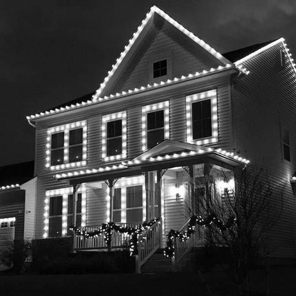 Novelty Lights 25PK C7 LED Faceted Ultra Bright Dimmable Outdoor Christmas Light Replacement Bulbs LED Replacement Bulbs, Led Bulbs, Outdoor Light Bulbs String Light Bulbs (Pure White)