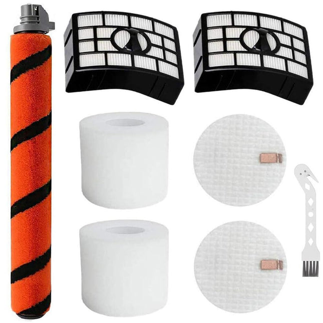 Kit Compatible With Shark Apex Duoclean Az1002 Az1000 Az1000W Ax950 Ax951 Ax952 Vacuum Cleaner,1 Set Soft Brush Roller, 2 Pack Hepa Filters And 2 Pack Foam Filters