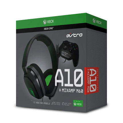 ASTRO Gaming A10 Gaming Headset + MixAmp M60 - Green/Black - Xbox One