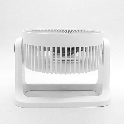 12V Electric Car Cooling Fan 360° Rotatable Dual Heads Air Circulator Fan Manual Rotation 2 Speed. White