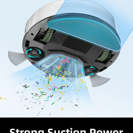 K5P Robot Vacuum Cleaner, Robot Vacuum And Mop,Quiet Robotic Vacuum With Strong Suction For Hardwood Floor