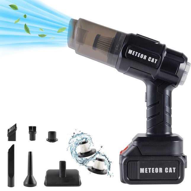 Wireless Handheld Car Vacuum Cleaner, 13000Pa Vacuum Cleaner And Air Dust Collector, Highpower Multi Nozzle Dry And Wet Dualpurpose Handheld Car Vacuum Cleaner, Suitable For Cars, Homes, Offices