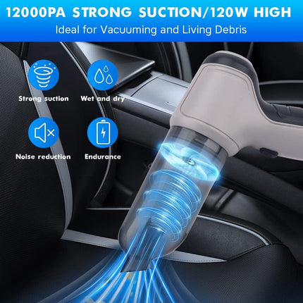 Uniqus Compact Vacuum Cleaner. Generation Canned Air Spray Pc, Wireless 3In1 Ultra Powerful 12000Pa 75000 Rpm. Fast Charging Usb, Better Cleaning For Your Home, Car, Pc And Office. Mega Offer