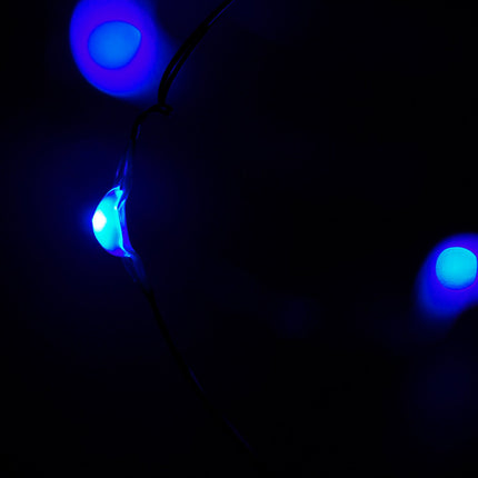 60 LEDs Blue Color String Lights Silver Wire Indoor and Outdoor 20 Feet Firefly Starry Fairy Lights Battery Powered for DIY, Christmas, Holidays, Party, Bedroom and Centerpieces