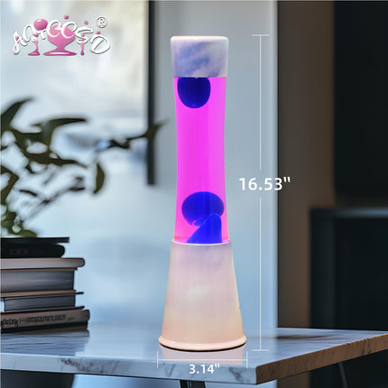 16 Inch Pink Cloud Magma Lamp,Motion Liquid Lamp Pink Liquid with Purple Wax Pink Blue Gradient Base Relaxing Gorgeous Lamp for Adults Night Light for Kids Women Girls Christmas Great